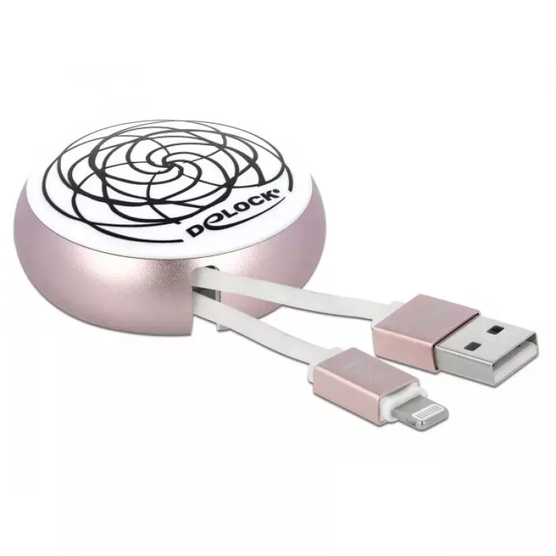 Retractable Cable DeLOCK USB 2.0 Type-A to Lightning 85817