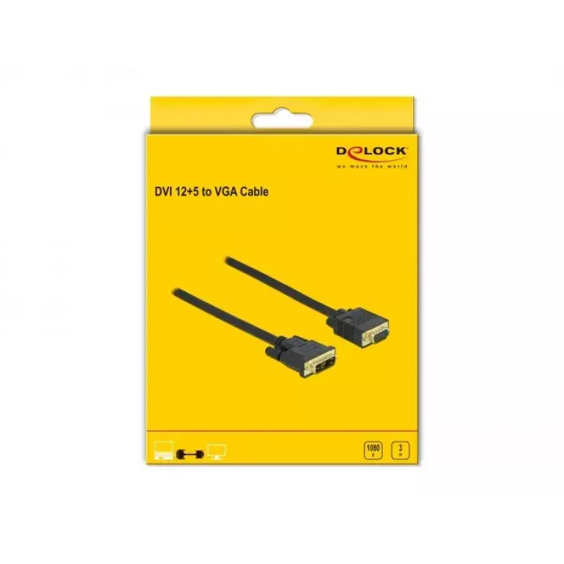 DVI to VGA Cable DeLOCK 86750 3m