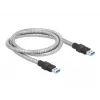 USB 3.2 Gen 1 Cable DeLOCK 86775 1m Type-A Male to Type-A Male Metal Jacket