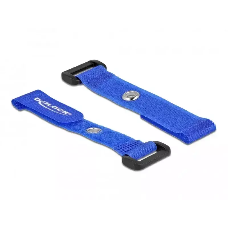 Hook & loop cable tie DeLOCK 19539 Blue 150mm 20mm 5 pcs