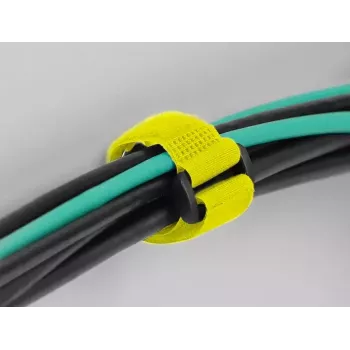 Hook & loop cable tie DeLOCK 19552 Yellow 280mm 3 pcs
