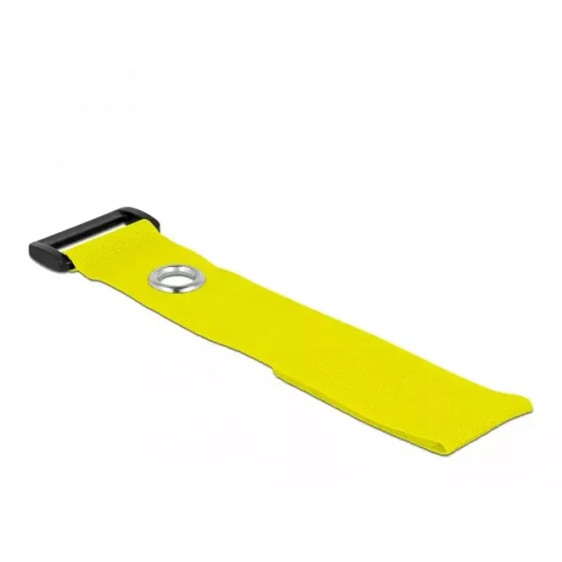 Hook & loop cable tie DeLOCK 19552 Yellow 280mm 3 pcs