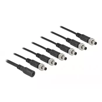Cable splitter DeLOCK 86591 5.5 x 2.1 mm 1 x female to 6 x male screwable
