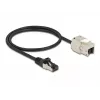 Cable RJ45 plug to Keystone Module RJ45 jack DeLOCK 87025