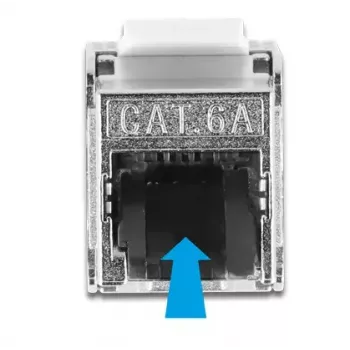 Cable RJ45 plug to Keystone Module RJ45 jack DeLOCK 87030