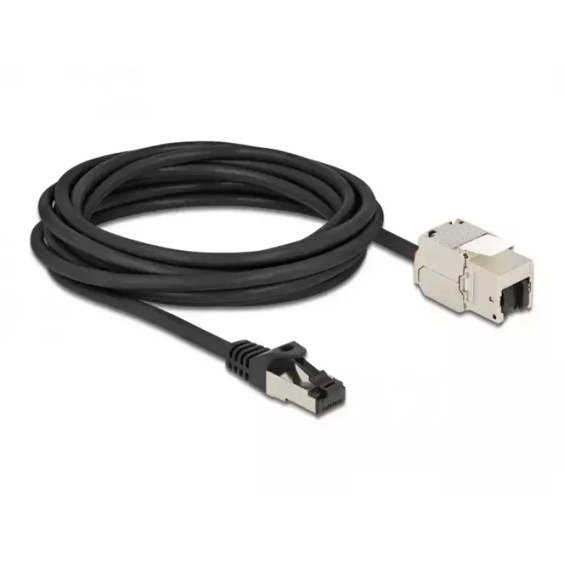 Cable RJ45 plug to Keystone Module RJ45 jack DeLOCK 87030