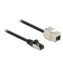 Cable RJ45 plug to Keystone Module RJ45 jack DeLOCK 87030