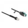 DeLOCK Coiled Cable RJ50 male to PoweredUSB male 12 V 3 m black