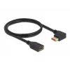 DisplayPort extension cable DeLOCK 87073 1m 90° left angled