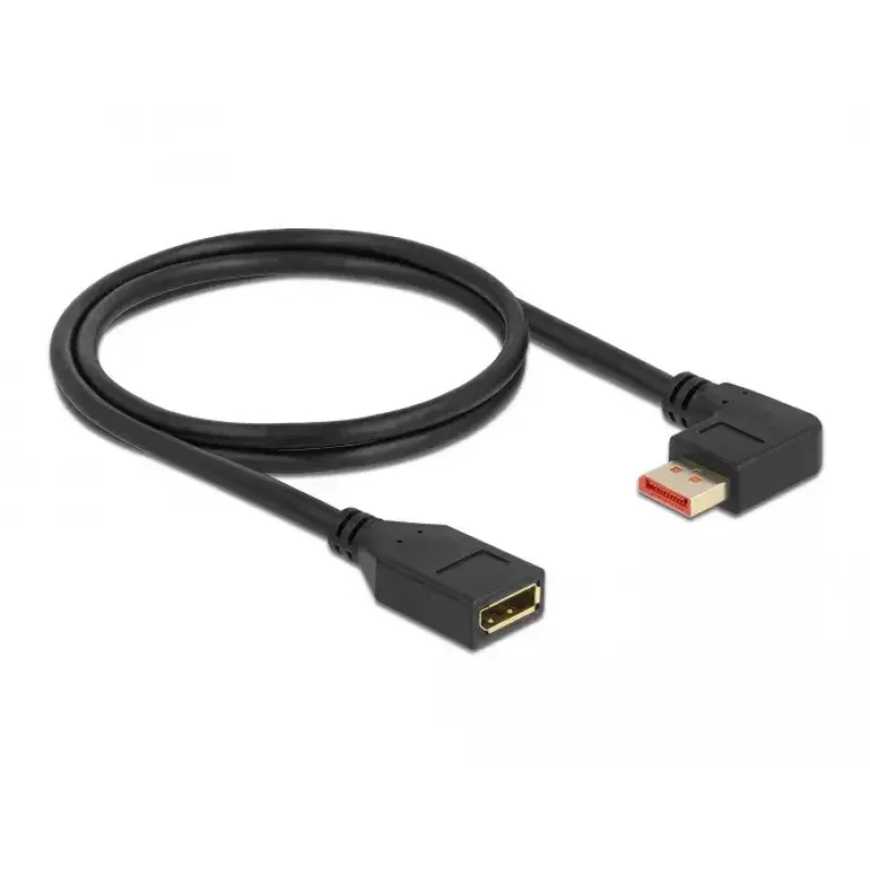 DisplayPort extension cable DeLOCK 87073 1m 90° left angled