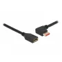 DisplayPort extension cable DeLOCK 87073 1m 90° left angled