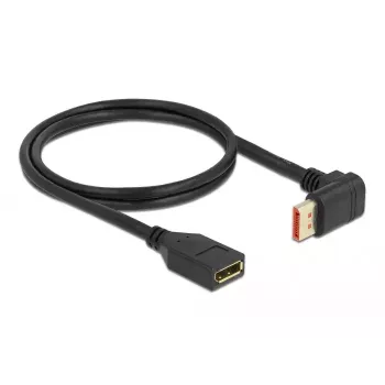 DisplayPort extension cable DeLOCK 90° upwards angled 8K 60 Hz 1 m