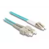 DeLOCK Fiber Optical Cable LC Duplex to SC Duplex OM3 1m