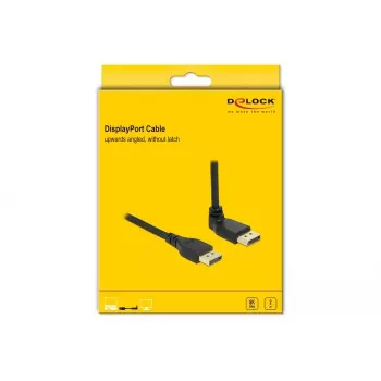 DisplayPort cable DELOCK 2 m, DisplayPort to DisplayPort, 5.7 mm diameter, up to 32 audio channels