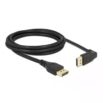 DisplayPort cable DELOCK 2 m, DisplayPort to DisplayPort, 5.7 mm diameter, up to 32 audio channels