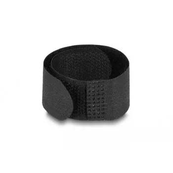 Hook & loop cable tie DeLOCK 19110 180x20mm black 10 pieces