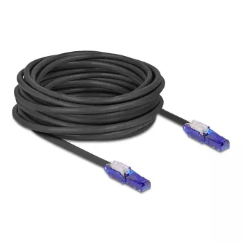 Networking Cable DeLOCK 80931 RJ-45 Cat6 10 m Black Violet