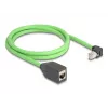 Networking Cable DeLOCK 80886 RJ-45 Cat6a 1m Black Green