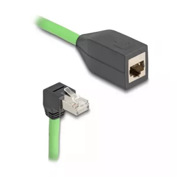Networking Cable DeLOCK 80886 RJ-45 Cat6a 1m Black Green