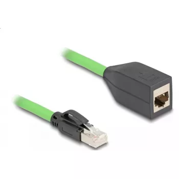 Network Cable DeLOCK RJ45 Cat.6A plug to jack 2m green