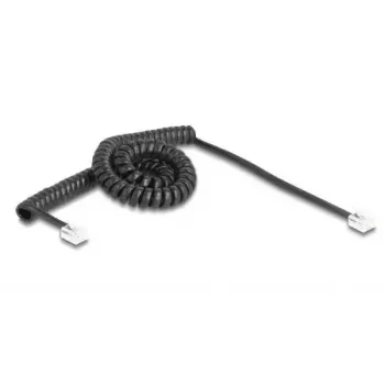 telephone cable DeLOCK 90224 3 m Black RJ-11