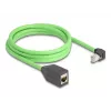 Networking Cable DeLOCK 80887 RJ-45 Cat6a 2m Black Green