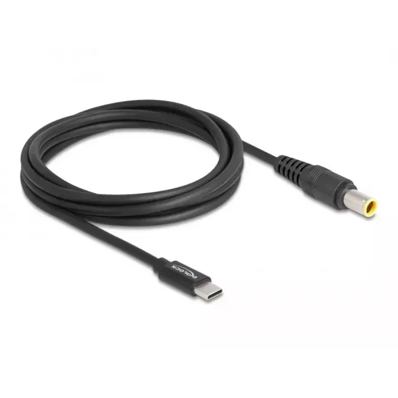 DeLOCK Laptop Charging Cable USB Type-C male to IBM 7.9 x 5.5 mm male 1.5m 20V 3A