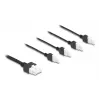 Power cable DeLOCK 90173 Black 1 m 4 x DC