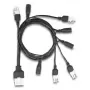Power cable DeLOCK 90173 Black 1 m 4 x DC