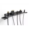 Cable holder DeLOCK 67180 Wall Black 72mm x 401mm x 12mm