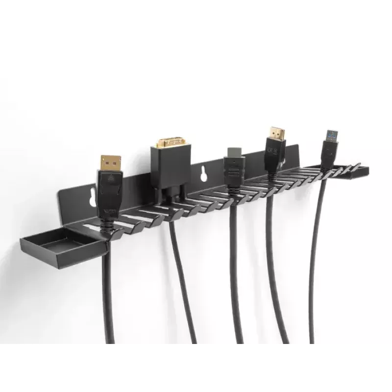 Cable holder DeLOCK 67180 Wall Black 72mm x 401mm x 12mm