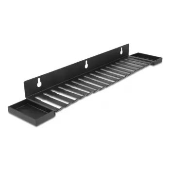 Cable holder DeLOCK 67180 Wall Black 72mm x 401mm x 12mm