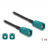 Coaxial cable DELOCK 90678 HSD Z to HSD Z, 1 m, black/blue