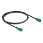 Coaxial cable DELOCK 90678 HSD Z to HSD Z, 1 m, black/blue