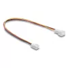 Cable extension DELOCK 90870 for computer cooling systems, PVC, Ø 1.3 mm, black/red/white/yellow