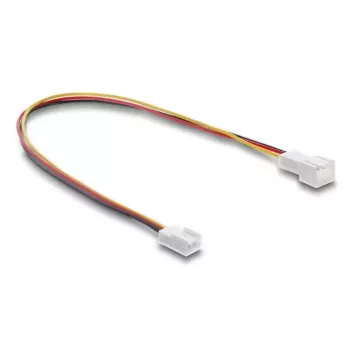 Cable extension DELOCK 90870 for computer cooling systems, PVC, Ø 1.3 mm, black/red/white/yellow
