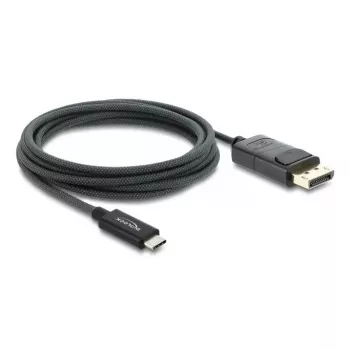 DELOCK Coaxial USB Type-C to DisplayPort cable (DP Alt Mode) 4K 60 Hz, 2 m, black