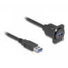 DeLOCK D-Type USB Cable Type-A male to Type-A female 20 cm 5 Gbps