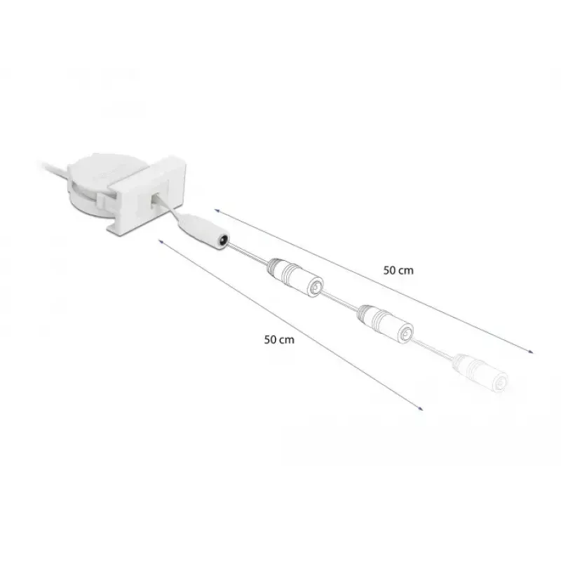 Power Retractable Cable DeLOCK Easy 45 Module 81376