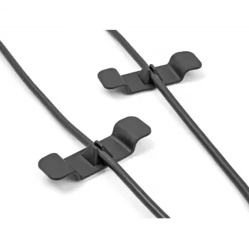 Cable holder DeLOCK 18447 self-adhesive black set of 3