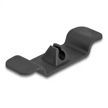 Cable holder DeLOCK 18447 self-adhesive black set of 3