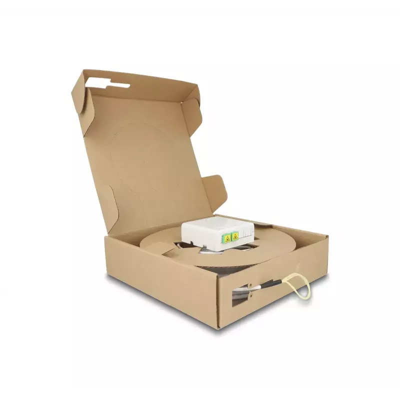 DeLOCK Optical Fiber Connection Box 2 x SC/APC Simplex 40 m