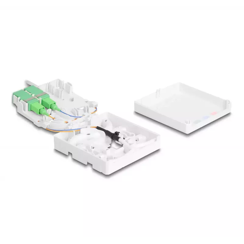 DeLOCK Optical Fiber Connection Box 2 x SC/APC Simplex 40 m