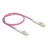 Optical Fiber Cable DeLOCK LC Duplex to LC Duplex OM4 1m