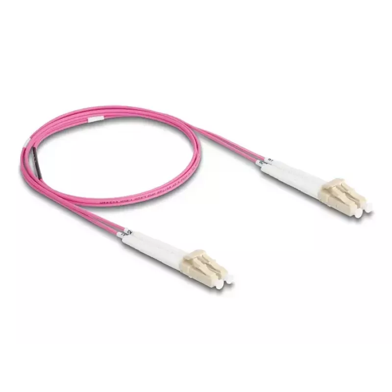 Optical Fiber Cable DeLOCK LC Duplex to LC Duplex OM4 1m