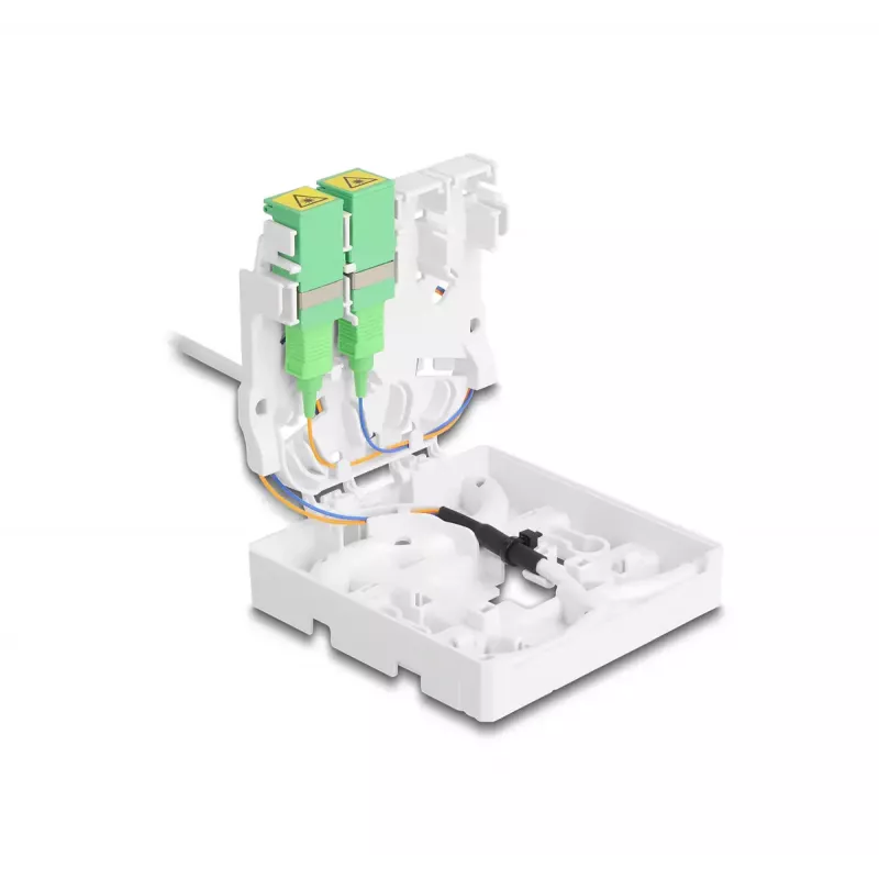 DeLOCK Optical Fiber Connection Box 2 x SC/APC Simplex 20 m Cable