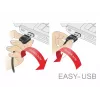 USB Cable DeLOCK 83851 USB 2.0 3m USB A Micro-USB B Black