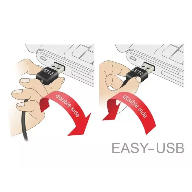 USB Cable DeLOCK 83856 USB 2.0 2m USB A Micro-USB B Black