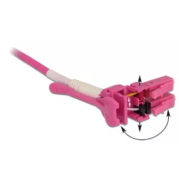 Fibre Optic Cable DeLOCK 85136 10m LC Pink