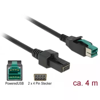 Power Cable DeLOCK 85485 4m PoweredUSB Black